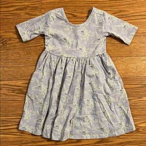 NWOT Hanna Andersson Light Purple Unicorn Skater Dress - Size 5